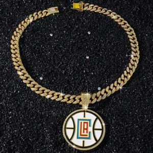 Collection LA Los Angeles, pendentif en argent sterling moissanite en forme de boule, plaqué or rhodié 14 carats, style hip-hop de luxe, très vendu - Product Image 2