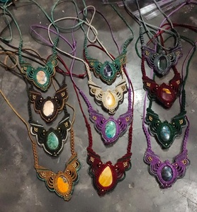 Collier ras du cou en macramé style bohème, multi-styles, réglable, bijoux faits à la main, cadeau de fête des mères pour femmes - Product Image 3