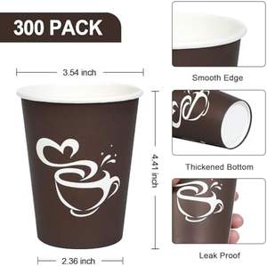 Eco-Friendly 8 oz Double <b>Wall</b> Printed Disposable Beverage Cups Leak-Proof <b>Insulated</b> <b>Paper</b> Cups with Custom Logo for Coffee Shops - Product Image 3
