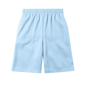 Pantalones cortos deportivos de gimnasio de secado rápido con etiqueta personalizada, ropa informal para correr con patrón sólido, hechos en Pakistán - Product Image 1