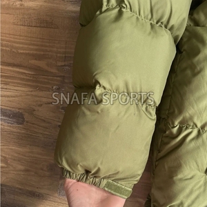 Chaquetas acolchadas con logotipo de The North personalizadas de lujo para hombre, ropa de invierno, tela de alta calidad, chaqueta acolchada con capucha The North Plain - Product Image 3