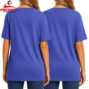 Camiseta extragrande de color sólido para mujer con estilo para uso diario - Product Image 2