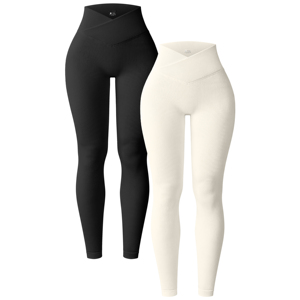 V Waist Mid-Waisted Casual 100% Cotton Summer Solid Sports Yoga <b>Leggings</b> Butt-Lifting Running Gym Fitness <b>Black</b> Tights Women - Product Image 4