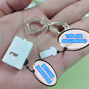 Cadena de Luces LED RGB de 3 Metros con Cable de Cobre para Iluminación de Fiestas - Product Image 1