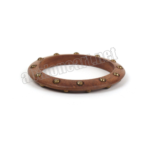 Bracelets Rajwadi Polki avec breloques suspendues Bracelets en terre cuite avec bracelets artisanaux indiens Warli Art - Product Image 2