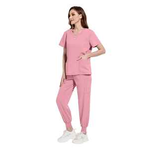 Uniformes Médicos Deportivos Personalizados de Fábrica, Conjuntos de Uniformes de Enfermería, Pantalones Deportivos, Uniformes Médicos de Hospital de Spandex - Product Image 2