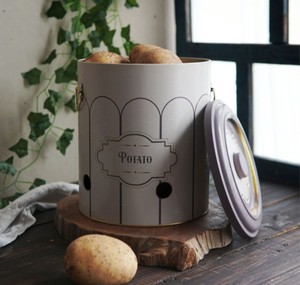 225x240 mm <b>Rectangle</b> Tin Can Potato & Onion Storage <b>Bin</b> 9L Europe Style Retro - Product Image 2