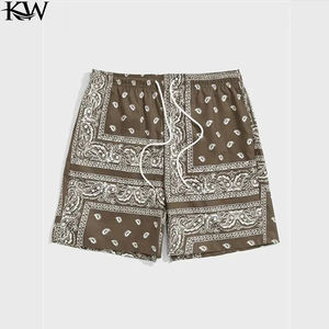 กางเกงว่ายน้ำขาสั้นผู้ชายกางเกงขาสั้นชายหาดพิมพ์ลายกราฟิกแบบผูกเชือกแบบลำลองฤดูร้อน - Product Image 2