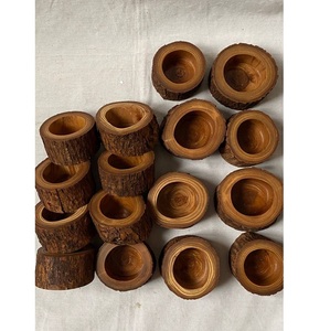 Portavelas de Madera Natural Hechos a Mano en India, Faroles, Frascos, Color Personalizado para Decoración de Mesa de Hotel y Hogar para Navidad - Product Image 1