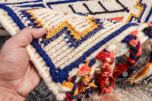 Alfombra Manika de la mejor calidad hecha a mano de lana lavable Reversible duradero antideslizante alfombra moderna sala de estar para uso doméstico - Product Image 5