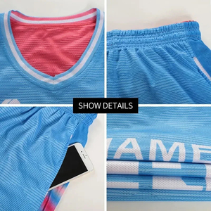 Maillot de basketball unisexe personnalisé, imprimé numériquement, réversible, uniforme professionnel, style rétro, respirant, antibactérien, manches courtes - Product Image 3