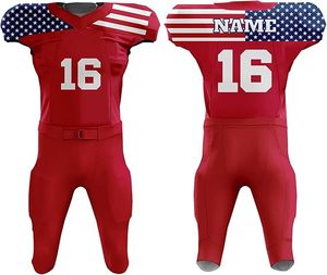 Maillots de football américain à manches courtes personnalisés ensemble de vêtements de football américain, y compris l'uniforme - Product Image 5