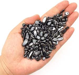 Venta caliente en chips de cristal pulido de piedras preciosas de hematita natural de ágata Soha para joyería, rellenos de velas y decoración curativa - Product Image 1