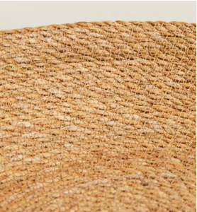 Round <b>basket</b> made of seagrass, storage <b>basket</b>, <b>woven</b> <b>basket</b> - Product Image 3