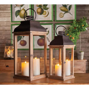 โคมไฟเทียนไม้โทนคู่หรูหรา2025ตกแต่งบ้านด้วยเหล็ก/SS/ทองเหลืองล็อกด้านบนทำด้วยมือเสาที่สมบูรณ์แบบ - Product Image 2