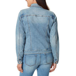 Chaqueta Vaquera Tejida de Moda al por Mayor, Nueva, de Alta Calidad, Transpirable, Color Personalizado, Teñido Liso, Cortavientos de Otoño, 100% Algodón - Product Image 2