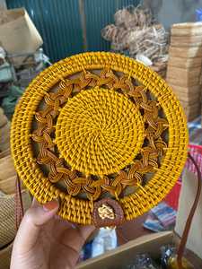 Stylish Rattan Beach <b>Bag</b>/ Woven Rattan Handbags in <b>Summer</b>/ Rattan Shoulder <b>Straw</b> <b>Bag</b> Handmade Beach With Best Price - Product Image 5