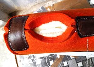 Sous-selle en feutre de laine mérinos occidentale de 1 pouce, doublure en polaire, authentique SHAHI INTERNATIONAL SI-FP-70, sous-selle équestre pour cheval - Product Image 5