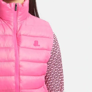 Nuevo Chaleco de Moda con Logotipo Personalizado para Mujer, Chaleco de Punto sin Mangas para Invierno, Ajustado, Acolchado, con Cuello Alto, Cortavientos y Transpirable - Product Image 4