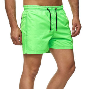 Shorts de bain pour hommes de qualité supérieure en gros, couleur orange, shorts de bain à séchage rapide avec doublure en mesh, vêtements de bain - Product Image 1