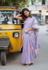 Vêtements indiens et pakistanais élégants en georgette ethnique saree avec bordure en dentelle perlée imprimée 6 couleurs étonnantes au choix - Product Image 5