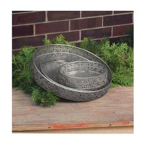 Ensemble de 3 plateaux de service en acier inoxydable de la plus haute qualité pour accessoires de cuisine au meilleur prix - Product Image 1