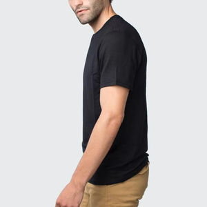 เสื้อยืดคอกลมผู้ชายผ้าฝ้าย 100% ผลิตตามสั่ง (OEM) เนื้อผ้านุ่ม ไม่หดตัว เหมาะสำหรับชุดออกกำลังกาย - Product Image 5