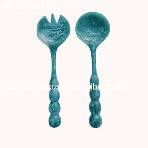 Handmade Resin Designer <b>Salad</b> <b>Server</b> Elegant Tableware <b>Salad</b> Spoons for Home Restaurant, and Dinnerware Sets - Product Image 2
