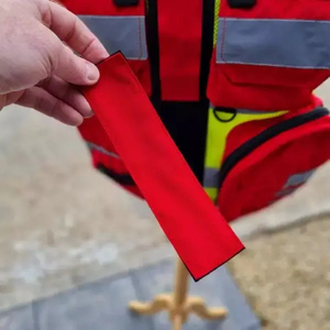 Chaleco de abeto y ambulancia Seguridad Hi Viz Chaleco reflectante Cremallera frontal Bolsillo multifuncional Para Chaleco de seguridad médica Precio bajo de EE. UU. - Product Image 6