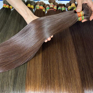 <b>Cheap</b> Virgin Natural VietNamese Many Color Straight Human Hair Bulk Hair <b>Extension</b> - Product Image 1
