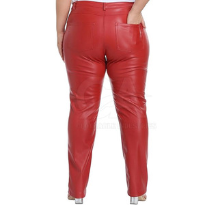 Pantalones de Cuero para Mujer, Corte Recto y Ajustado, Precio al por Mayor, Nuevo Estilo, Alta Calidad, 2025 - Product Image 5