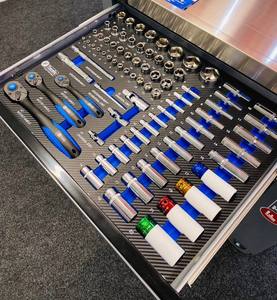 CAJA DE HERRAMIENTAS COMPLETA CON CAJA INDUSTRIAL DE HERRAMIENTAS-EDICIÓN LIMITADA Gabinete de herramientas de metal de 7 cajones Carro de rodillos de acero y hierro para taller - Product Image 2