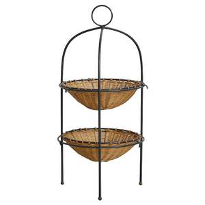 Cesta de madera de bambú decorativa hecha a mano para almacenamiento de frutas y verduras, cesta de madera, decoración de mesa, diseño elegante, cesta de frutas - Product Image 1