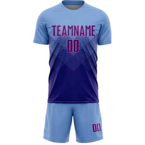 เสื้อฟุตบอลพิมพ์ซับลิเมชันสำหรับทุกเพศชุดทีมผู้ใหญ่ผ้าโพลีเอสเตอร์ยืดป้องกันแบคทีเรียผ้าแห้งเร็ว100% - Product Image 2