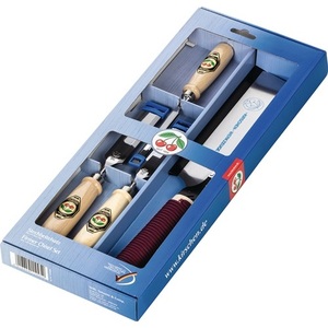 Scie japonaise avec manche en hêtre, ensemble de 4 ciseaux 1195 SB 10 20 26 mm, fournitures d'artisanat, boîte en carton CHERRY - Product Image 1