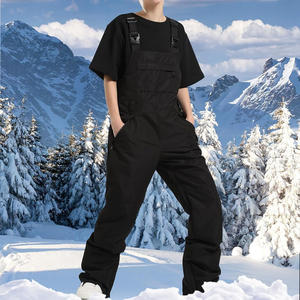 Bavettes de ski personnalisées pour femmes OEM ODM pantalons de neige isolés imperméables avec impression de logo et marque de distributeur vêtements de ski - Product Image 4