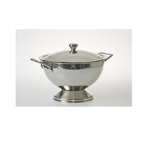 Sopera de Acero Inoxidable con Acabado Brillante, Diseño Moderno, Calentador de Alimentos Metálico Pulido para Servicios de Catering de Sopa Europea - Product Image 4