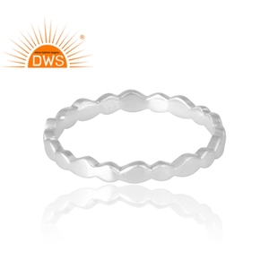Nuevo diseño de tendencia, anillo de banda de Plata de Ley 925 para mujer, diseños personalizados, joyería para mujer, regalo para ella. - Product Image 4