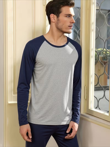 Conjunto de camisetas y pantalones cortos de manga corta de algodón al por mayor para hombre, ropa de dormir informal de verano hecha en Bangladesh - Product Image 2