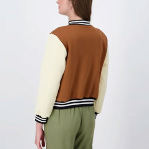 Vestes de survêtement pour femmes en tissu de laine sur mesure au prix d'usine, vestes de survêtement pour femmes à la mode - Product Image 2