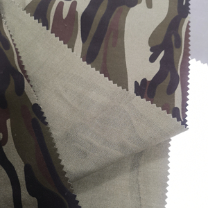 97% algodón 3% Spandex camuflaje estampado Span sarga melocotón teñido tela transpirable y características metálicas sarga de algodón para uniformes - Product Image 3