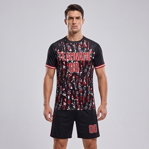 Custom Logo <b>Soccer</b> Uniform Set Sublimation Football Jersey Breathable Quick Dry Team Training Kits Men's Youth High Quality - Product Image 1
