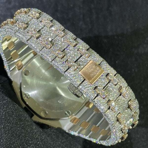 Reloj cronógrafo de cuarzo con aspecto de diamante elegante a la moda para hombre, impermeable, de acero inoxidable, eventos de negocios, moda - Product Image 4