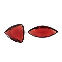 Meilleure Qualité 18-12mm 6 carats Grenat Rouge du Mozambique Africain Naturel Facetté à Dos Plat Formes Fantaisie Coupe Rose Pierres Précieuses Libres pour
