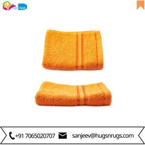 ชุดผ้าขนหนูอาบน้ำผ้าฝ้าย100% ดีไซน์สวยสีทึบพร้อมโลโก้ที่กำหนดเองผู้จำหน่ายอินเดีย - Product Image 5