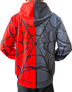 Sweat à capuche d'hiver personnalisé 2025, style araignée, classique, 100% coton, polaire, motif de dessin animé, doublure brodée, logo personnalisé - Product Image 5