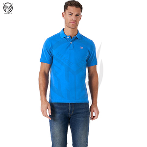 Camisas Personalizadas OEM para Hombre, Diseño de Bordado de Primera Calidad, Patrón Sólido, Tela de Punto 100% PK, Manga Corta Formal - Product Image 1