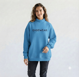 เสื้อสเวตเชิ้ตคอเต่าทรงหลวมสำหรับผู้หญิงแบบ OEM สั่งทำพิเศษ ผ้าฟลีซพรีเมียม สวมใส่สบาย สไตล์สตรีทแวร์ แฟชั่นฤดูใบไม้ร่วงและฤดูหนาว - Product Image 1