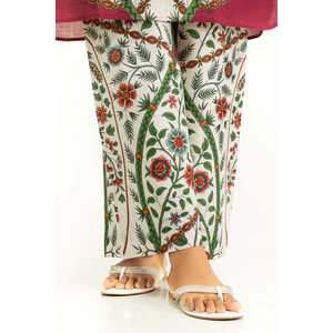 ชุดเซ็ตพิมพ์ลายโบฮีเมียนครอสสลับสี รุ่น IPST-55261 สำหรับฤดูใบไม้ผลิ/ฤดูร้อน ชุด 2 ชิ้น ผ้าเครป คอปก แขนกุด กางเกงขาสั้น - Product Image 1