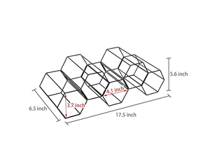 Casiers à vin en métal personnalisés de haute qualité porte-bouteilles de vin fabriqués à la main supports de stockage de vin élégants supports en fer pour la cuisine ou la salle à manger - Product Image 6